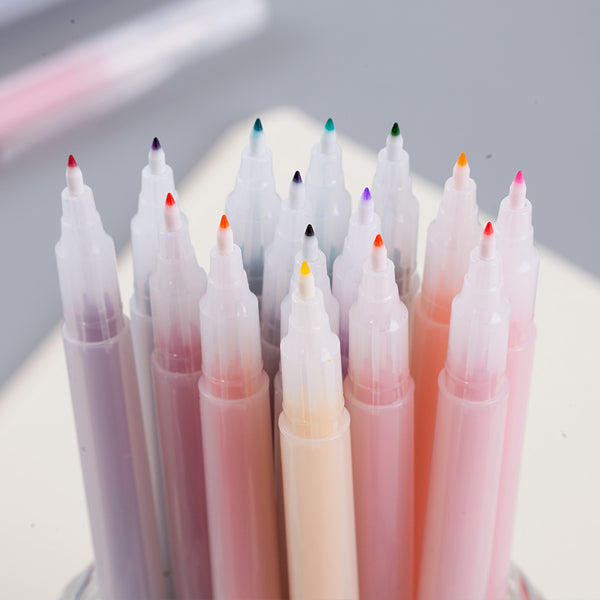 12/24/36pcs Fiber Pen Point Watercolor Pens KINIYO Stationery