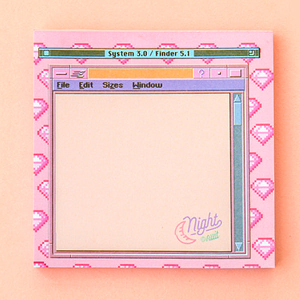 1 Piece Pink Computer Portable Writing Pad KINIYO Stationery