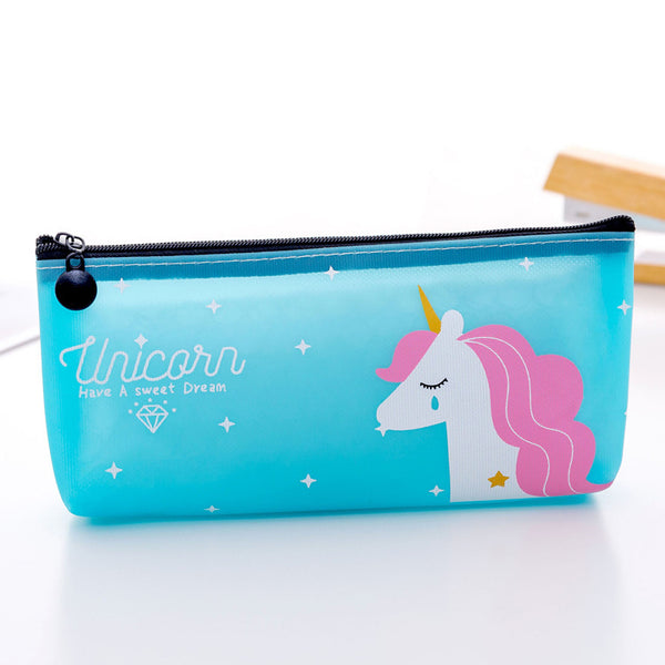 1 Piece PVC Unicorn Pencil Case KINIYO Stationery