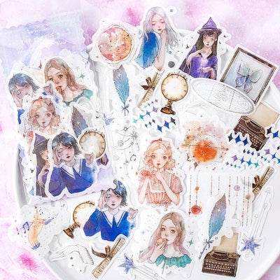 Girl's Supplication Series Deco Sticker KINIYO Stationery